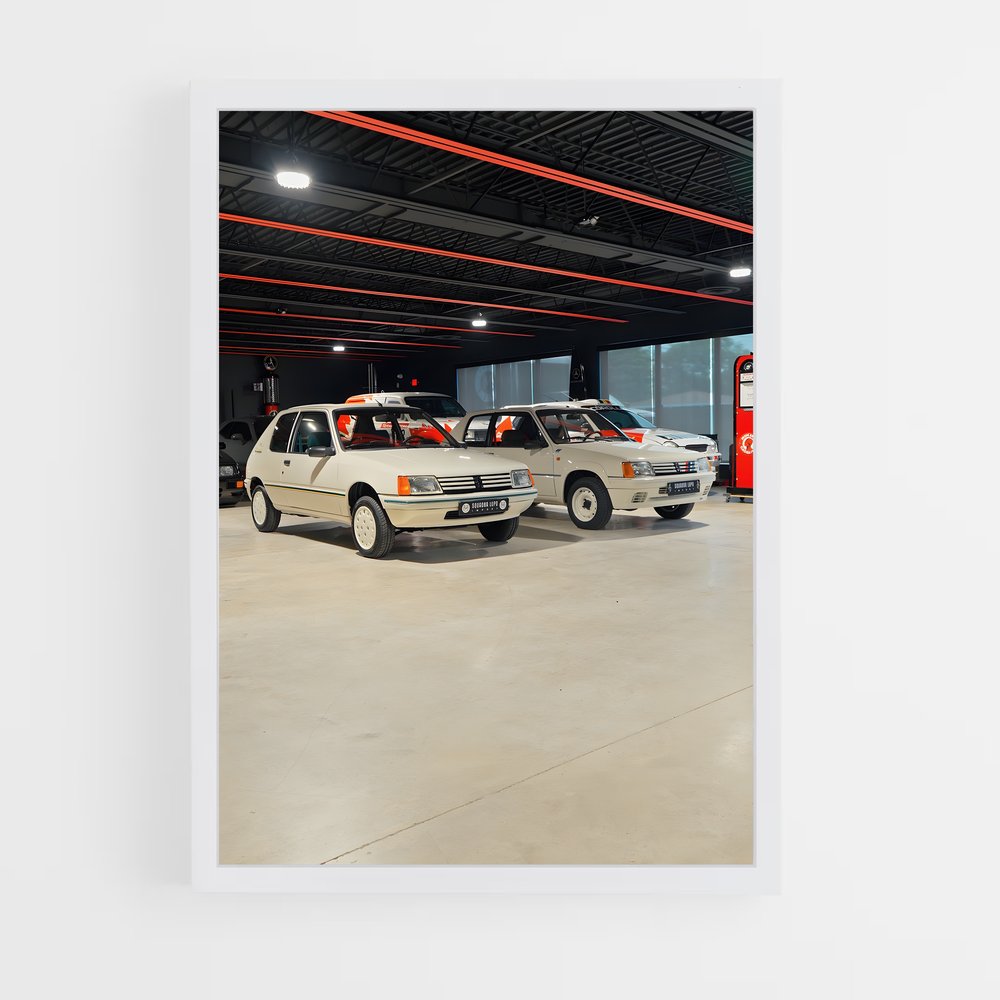 Poster Garage 205 Rallye – affiche Peugeot (vue 3)